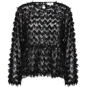 Levete Room LR-UNION 2 Bluse, Sort